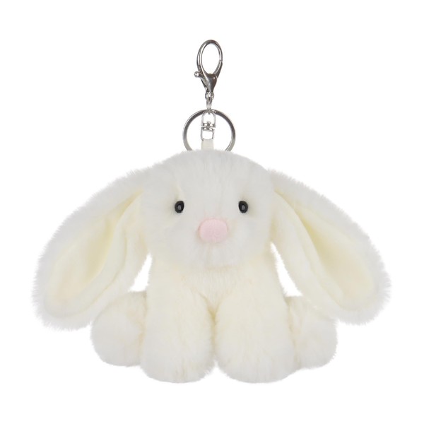 Apricot Lamb Rabbit vid bunny keychain cute keychain, soft stuffed