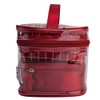 Elegant 4 Piece Cosmetic Bag Set Red Clear Box Checked