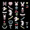 Lace Bunny Nail Art Molds Bowknot Silicone Molds Cartoon Bow