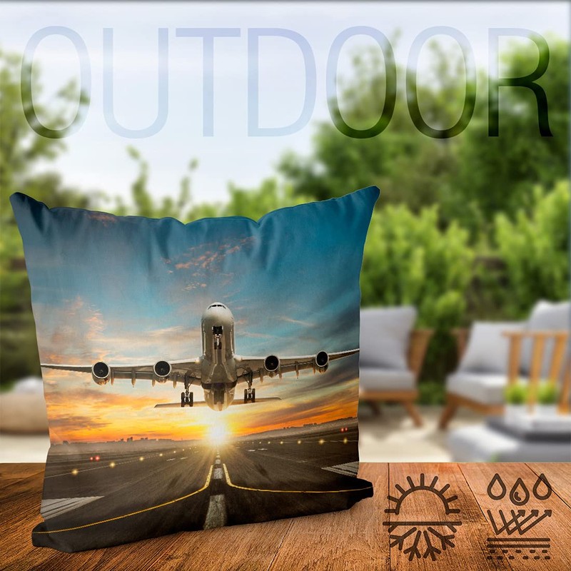 VOID Plane Start Take Off Cushion Cover Sofa Cushion Decorative