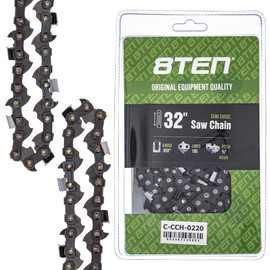 8TEN Semi Chisel Chainsaw Chain 32 Inch .050 3/8 105 DL For Husqvarna 372XP Echo CS-600P Jonsered 670