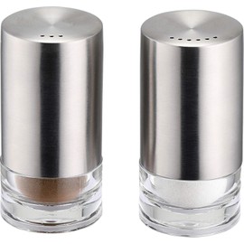 Weis 11233 Stainless Steel Acrylic Salt / Pepper Shaker