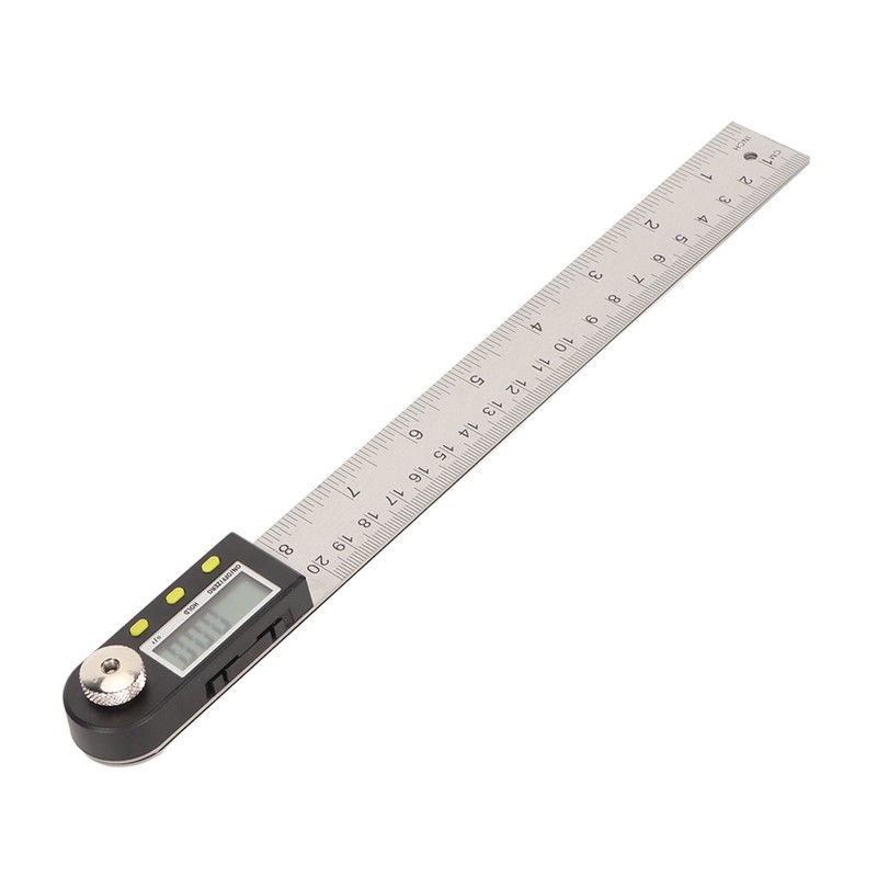 Digital Angle Ruler 200mm 0 to 360 Degree Stainless Steel