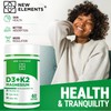 New Elements Vitamin D3 K2 10000iu with Magnesium Glycinate 500mg