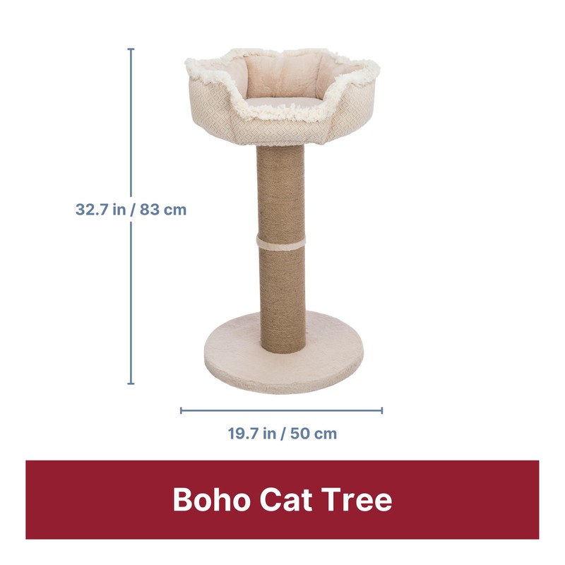 TRIXIE Boho Cat Scratching Post 32.7 Inch - Cat Scratcher