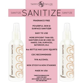 Tammy Taylor Nails Fragrance-Free Sanitize - Size: 8oz