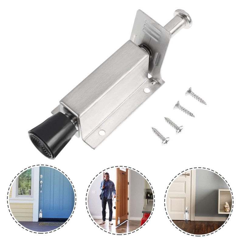 Tofficu Stainless Steel Step Door Stopper Door Holder for Any