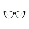 The Camille Blue Light Glasses - Color: Caviar Black