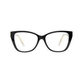 The Camille Blue Light Glasses - Color: Caviar Black