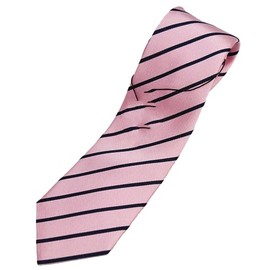 0-STYLE.cravat DAVINCI Necktie, Regimental, Striped, Brand, 100% Silk, Stylish, For New Working People, Job Hunting, Gift, Job Celebration, 13) Pink