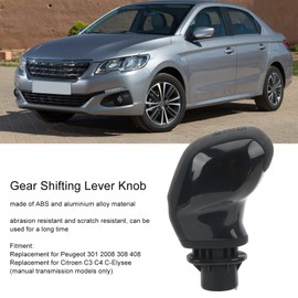 Pomo de Palanca de Cambios, Pomo de Palanca de Cambios 16088722ZD, Cabezal de Palanca de Cambios Manual de 5 Velocidades Compatible con 301 2008 308 408