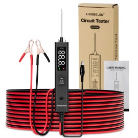 2025 KINGBOLEN ECT200 Multifunctional Car Circuit Tester Digital Display Short Circuit Finder 6-24V AC/DC Car Power TesterScreen Size: 1.5", Power Source: Corded Electric