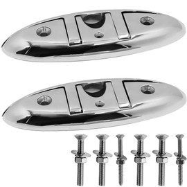 YANYUCB 316 Stainless Steel Boat Folding Cleats (5 inch,6 inch,8 inch), Including Installation Accessories