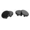 4pcs Wheel Center Caps Plastic Universal Carbon Fiber Style Center