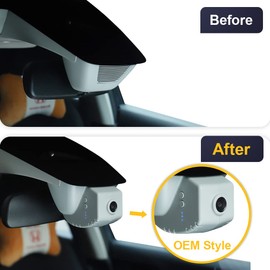 Fitcamx 4K Dash Cam Suitable for Honda CR-V 2023-2026 (Black) LX EX EX-L Trail Sport Touring Hybrid, OEM Factory Look, UHD 2160P Video, WiFi & APP, Loop Recording, G-Sensor, Plug & Play, 64GB Card