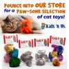 Kats'N Us Crochet Mouse Cat Toy - 2 Pk Blue
