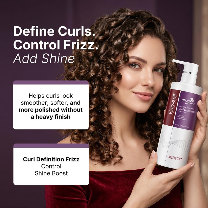 Curl Defining Cream, Soft Hold for Curly Hair 27.1 oz