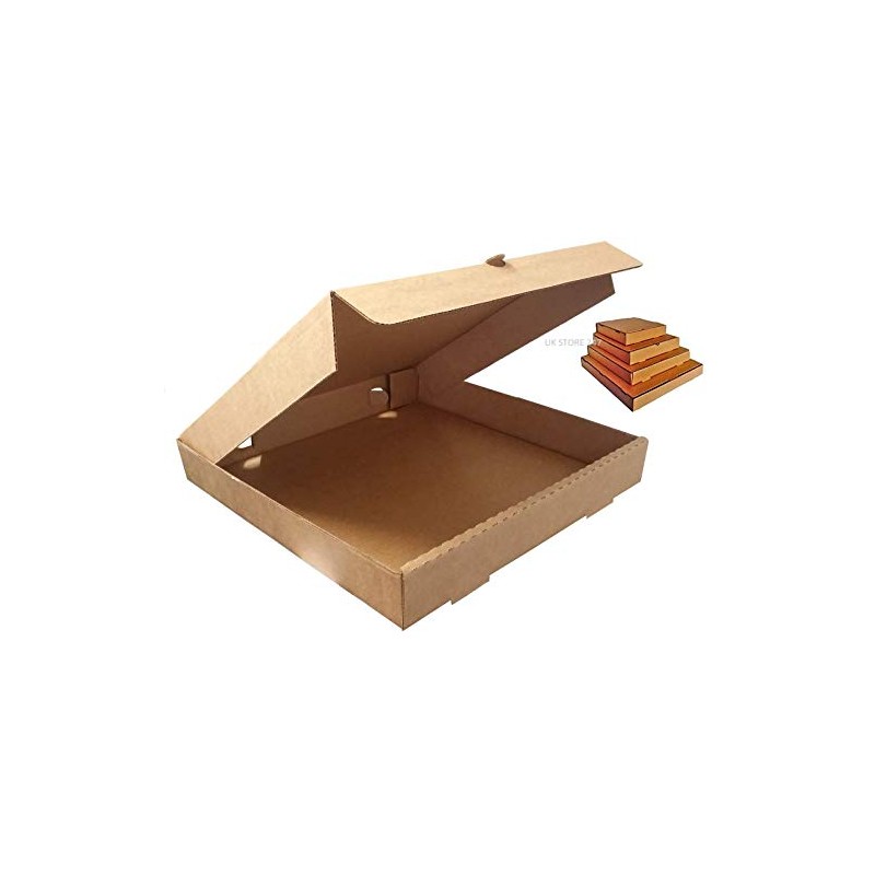 Brown Pizza Boxes Plain Brown Postal Box Takeaway Style Box