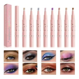 8 Colores Lápiz Sombra De Ojos Matte Y Brillante En Barra
