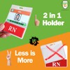 RN BadgeBottom Horizontal RN Badge Buddy & RN Badge Holder