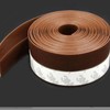 Door & Window Gap Seal Strip - Draft Stopper & Insulation for Entryways, Sashes, Balconies Weatherstrip Translucent 25mm 3ea