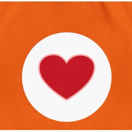 Shirtracer - Gym Bag Backpack - Carnival & Fancy Dress - Bags - Lucky Bear Heart Gift Hearts Gifts I Lucky Bear Heart Lucky Bear I Heart Gift Valentine's Day, 06 orange, Unit size