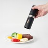 Electric Salt and Pepper Grinder Set, Rechargeable Base, Automatic Salt