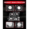 Torchbeam Headlight Assembly Replacement for Silverado/Avalanche 1500/2500/3500 (2003-2006) Smoke Housing