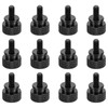 sourcing map 12pcs M4x8mm Knurled Thumb Screw Computer Case Threaded