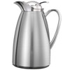 Service Ideas CJZ6BS Classy Carafe, Glass Lined, 0.6 L, Brushed