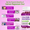 Calcium Magnesium Zinc Gummies with Vitamin D3 and K2, High