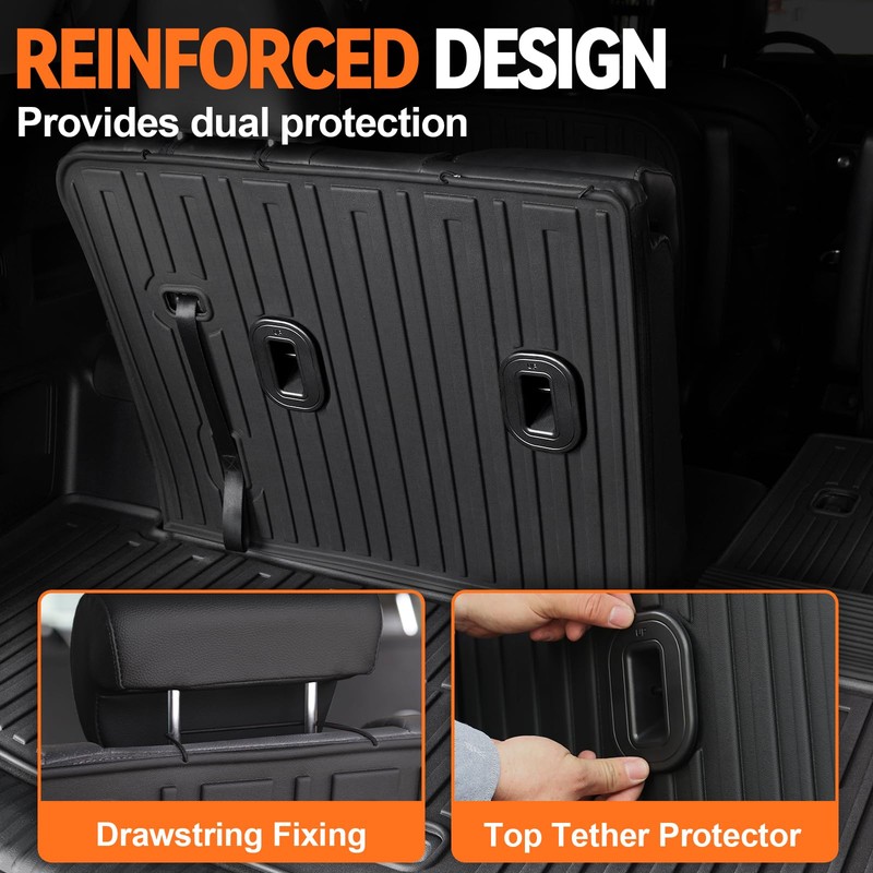 GALVAGNITE Floor Mats for Kia Telluride 2020-2024 2025 7-seat/8-seat Trunk