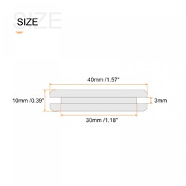 sourcing map Rubber Grommet Mount Dia 30mm Round Double-Sided for Wire Protection White Pack of 6