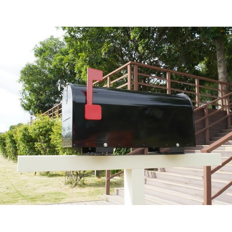 HzCHSyanna Adjustable Mailbox Mounting Bracket,Carbon Steel,Adjustable Design(Only Applicable to mailboxes