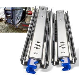 AOLISHENG 1 Pair Heavy Duty Locking Drawer Slides 12 14 16 18 20 22 24 26 28 30 32 34 36 38 40 Inch 250 lb Load Capacity Side Mount Full Extension Ball Bearing Industrial Rail Tool Box Runner
