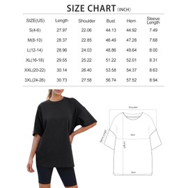 AUTOMET Womens Oversized T Shirts Workout Plus Size Short Sleeve Tops Casual Loose Basic Tees Summer Trendy Outfits 2025 DarkPink L