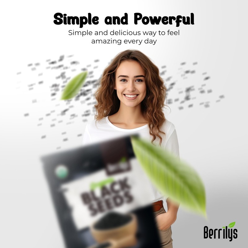Berrilys Black Cumin Seeds – USDA Certified Organic Nigella Sativa