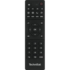 TechniSat TECHNICONTROL, DAB+, radio universal remote control, black