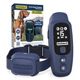 PetSafe Core Dog Trainer with Remote – Waterproof Training Collar – 1000 Foot Range – Tone, Vibration and 15 Levels of Static