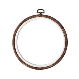 Milisten Embroidery Hoop Round Cross Stitch Embroidery Ring Imitation Display Frame for Handy Sewing and Hanging Crafts
