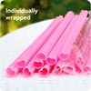 Prurex 50 Pack Pink Heart Shaped Straws (10mm Love-Themed) –
