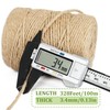 Leecogo 3mm 6Ply Jute Twine, 328 Feet,Heavy Duty for Garden,