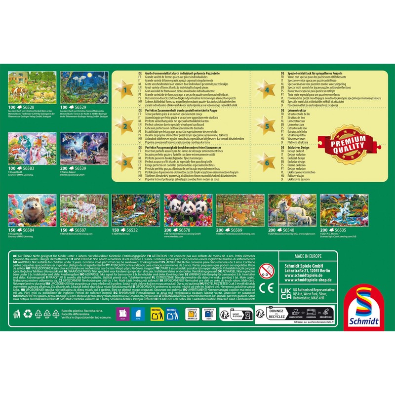 Schmidt Spiele 56573 animali in giardino, 60 pezzi puzzle per