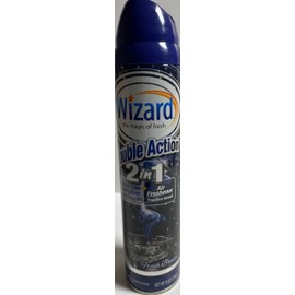Wizard Double Action Smoke Odor Neutralizer & Air Freshener, Eliminates Smoke Smell & Odors, Freshens Air, Long-Lasting Scent; 4-Pack of 10 oz Sprays fresh breeze