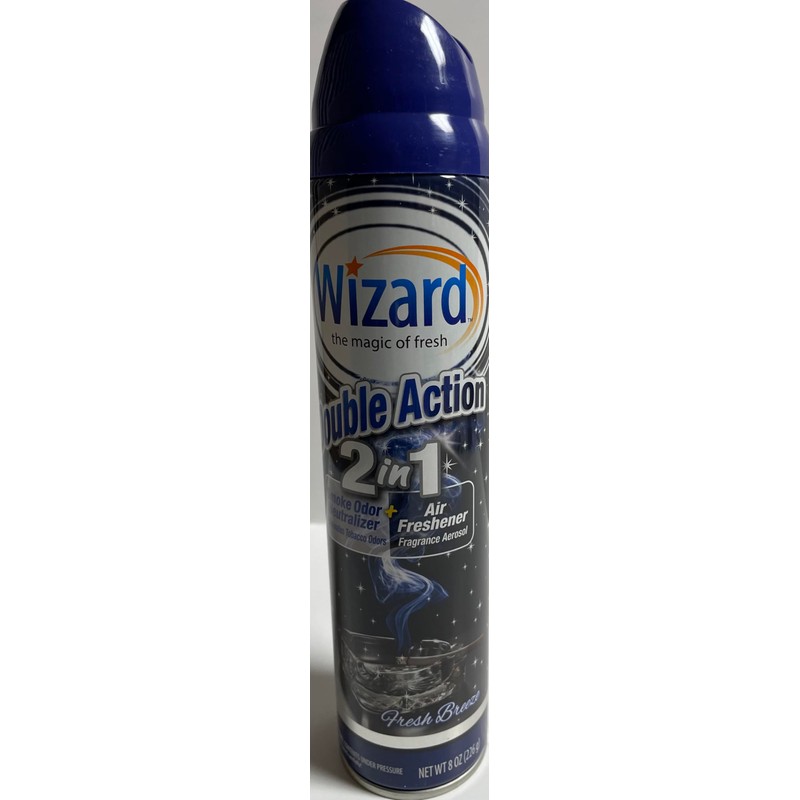 Wizard Double Action Smoke Odor Neutralizer & Air Freshener, Eliminates