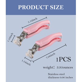 SPTECHMAKE Stainless Steel Anti-Scalding Hot Bowl Dish Plate Gripper Clips Tongs Clamp Holder for Moving Hot Plate or Bowls with Food Out from Instant Pot Microwave Oven (1, Pink)