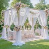 Rollo De Tela De Organza Para Decoración De Boda 1.6x10m