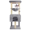 ROYPET Fashion Design 43.3" Cat Trees with Cat Houses,Grey