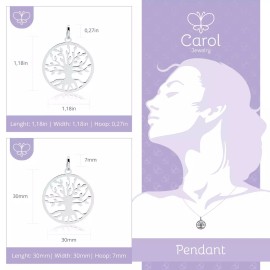 Unbranded Tree of Life 925 Sterling Silver Hypoallergenic charm for Chain for Women