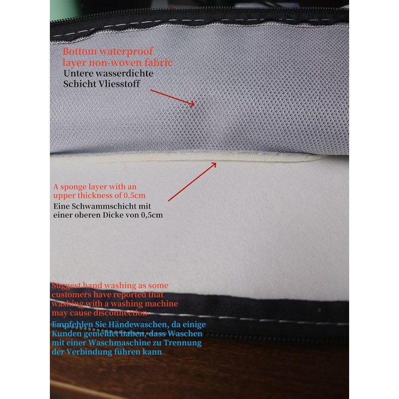 2 Pieces Thicker Bathroom Soft Toilet Seat Cover Pad with